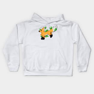 Chibi Fox Leaf Kids Hoodie